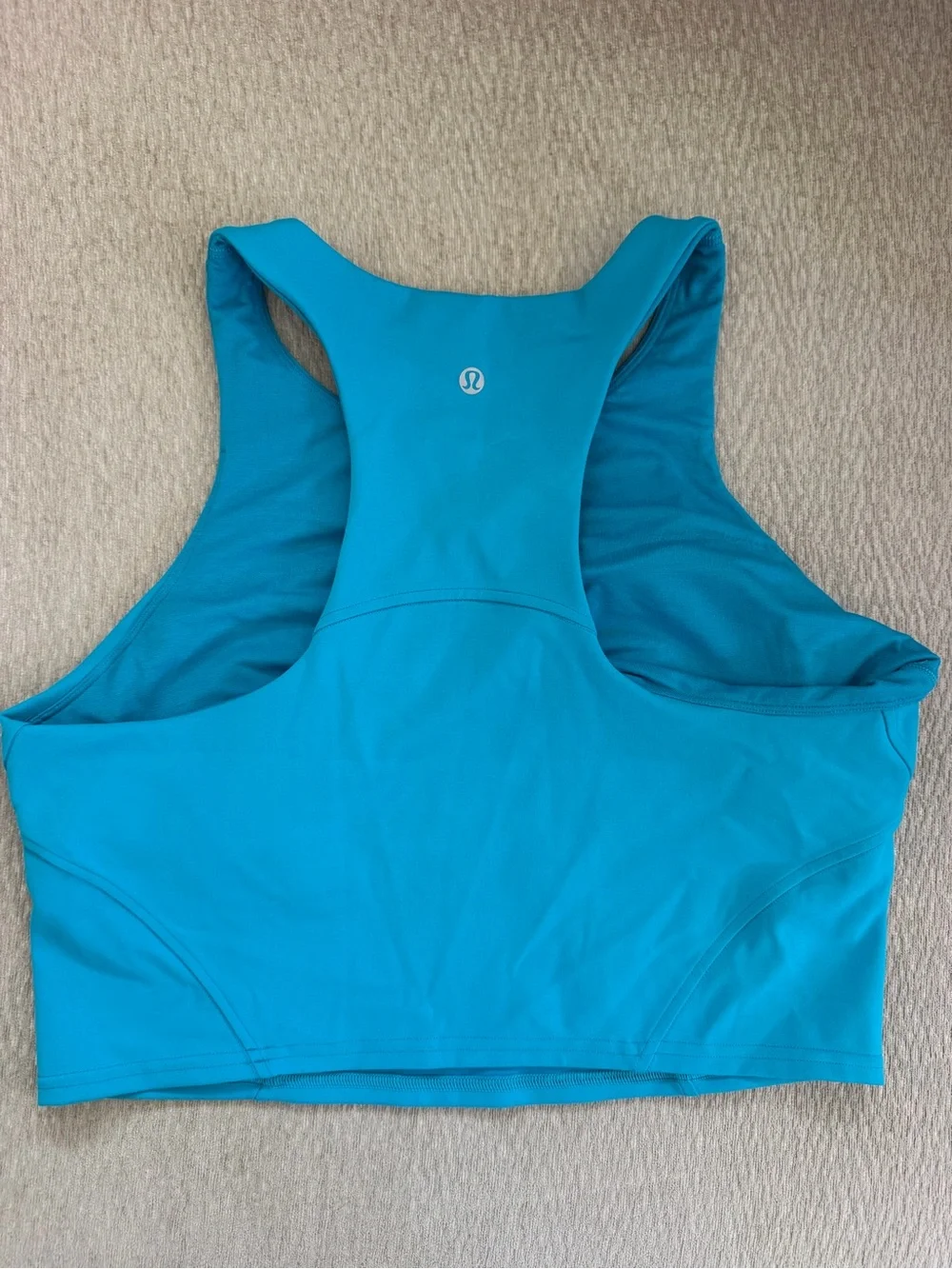 lululemon athletica High-Neck Crop Tank - Teal Blue
